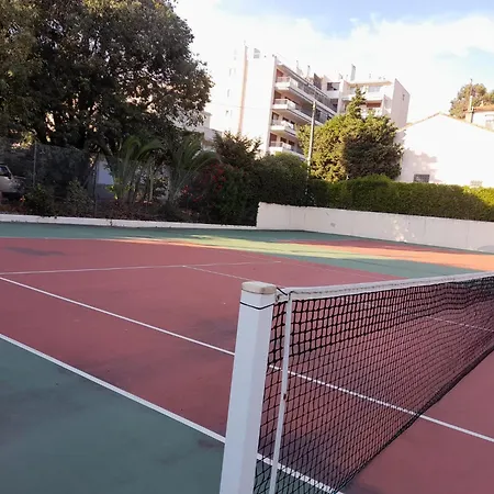 Le Chateau De La Pinede - Debut Cap D'antibes - Garden Flat, Swimming Pool, Tennis Apartmán